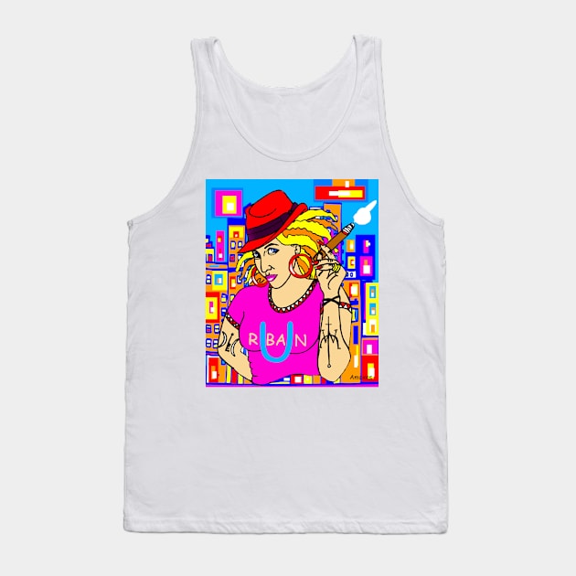 Urban street girl 17 Tank Top by amoxes